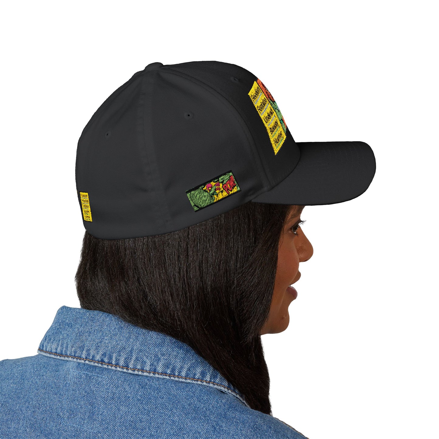 Embroidered  freedom Fontaine  Hat  — Colorful Pop Art Patch Baseball Hat