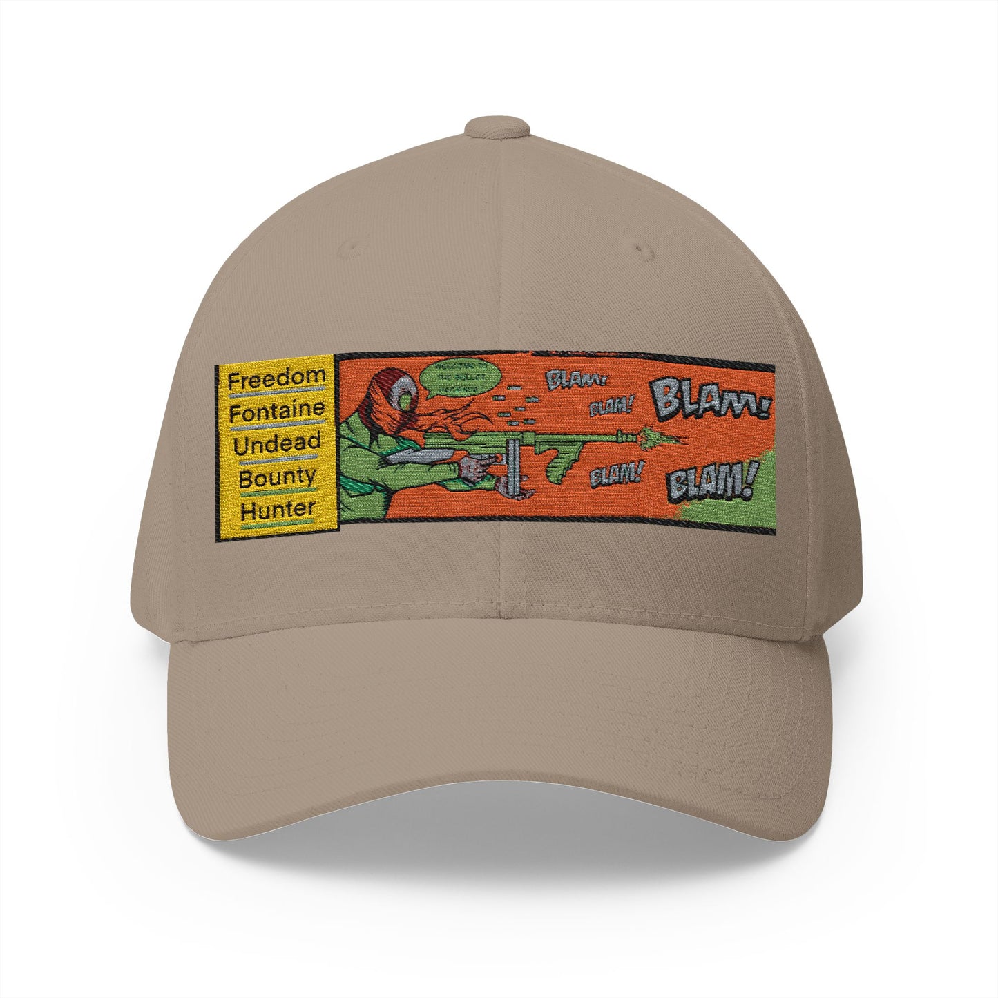 Embroidered  freedom Fontaine  Hat  — Colorful Pop Art Patch Baseball Hat