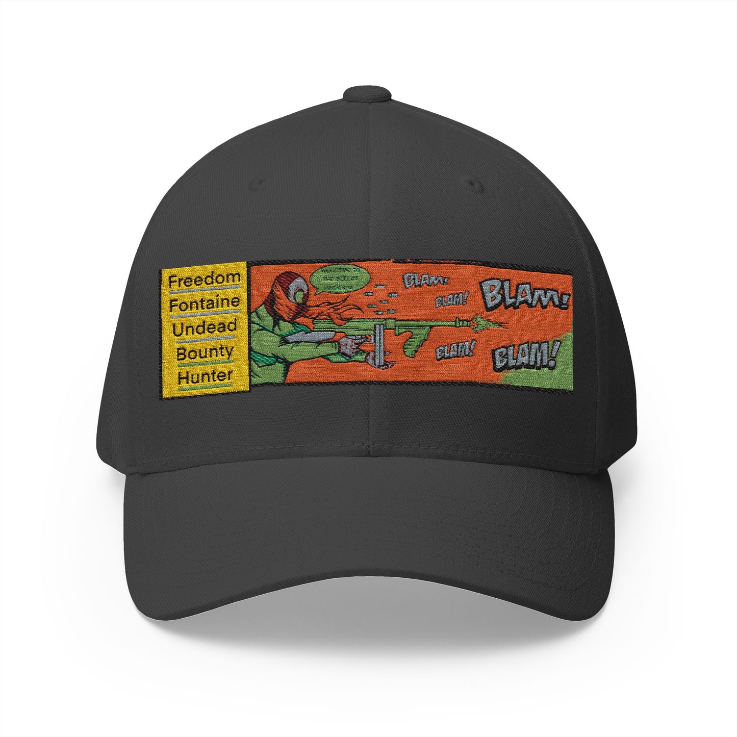 Embroidered  freedom Fontaine  Hat  — Colorful Pop Art Patch Baseball Hat