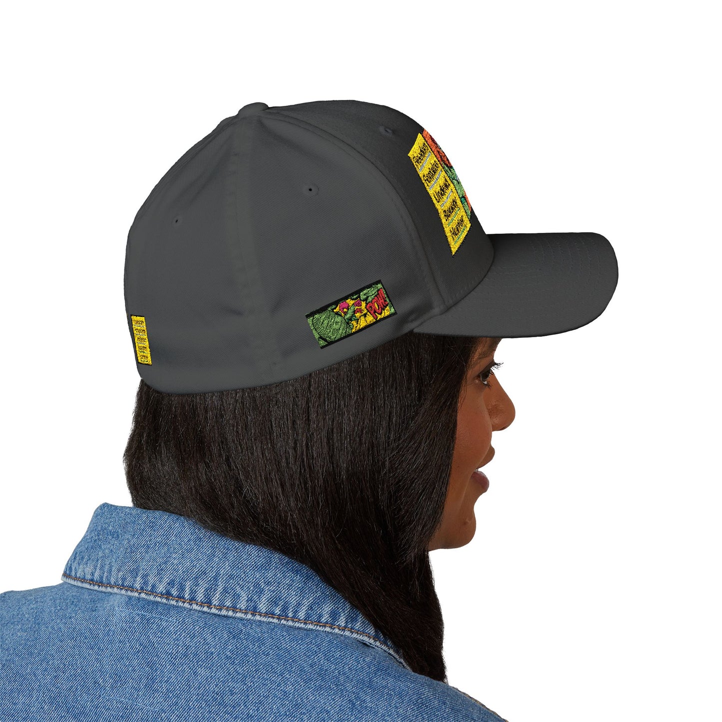 Embroidered  freedom Fontaine  Hat  — Colorful Pop Art Patch Baseball Hat