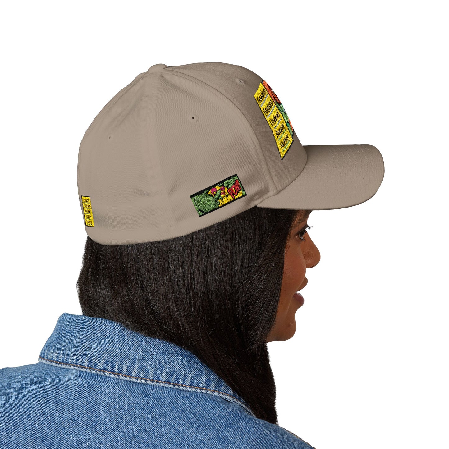 Embroidered  freedom Fontaine  Hat  — Colorful Pop Art Patch Baseball Hat
