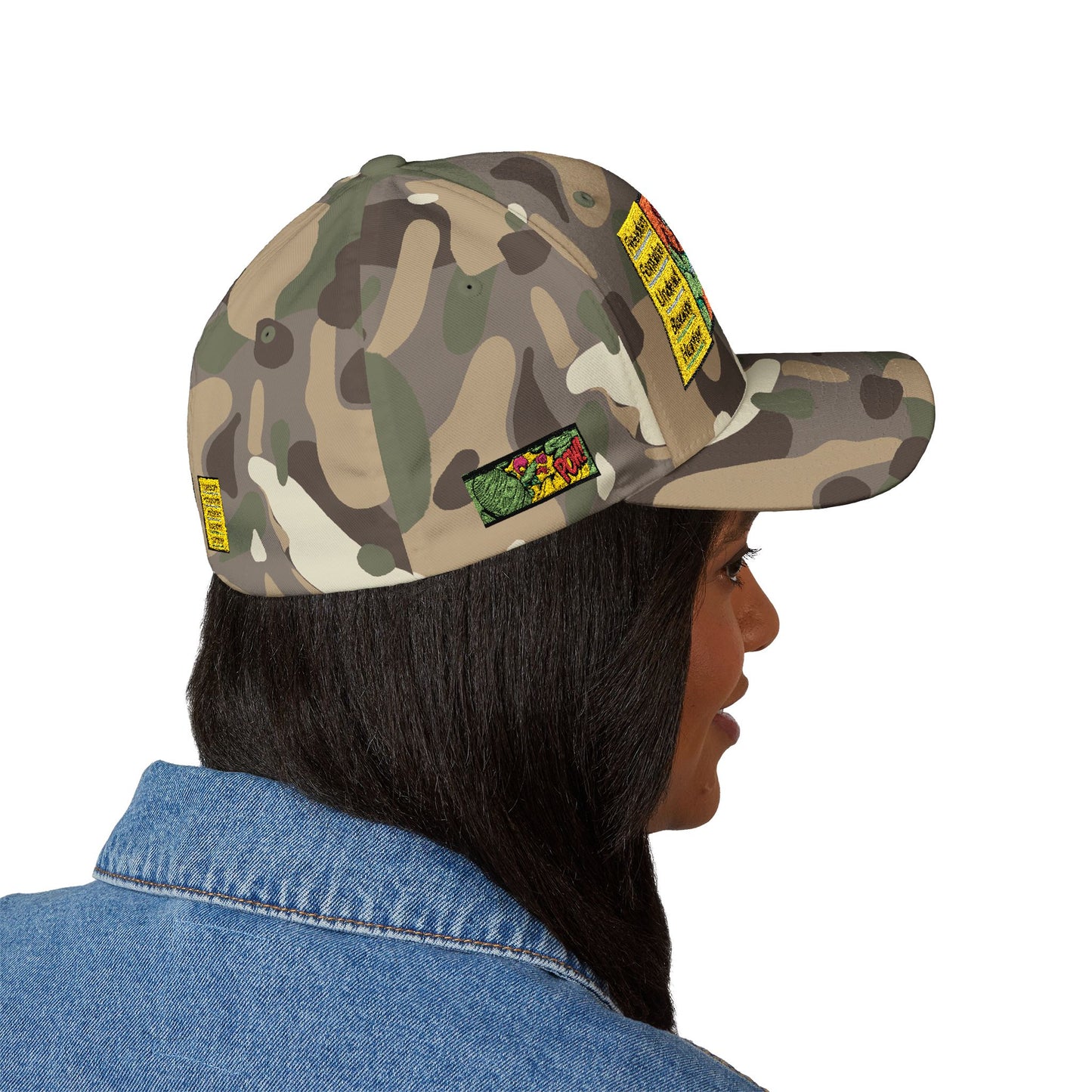 Embroidered  freedom Fontaine  Hat  — Colorful Pop Art Patch Baseball Hat
