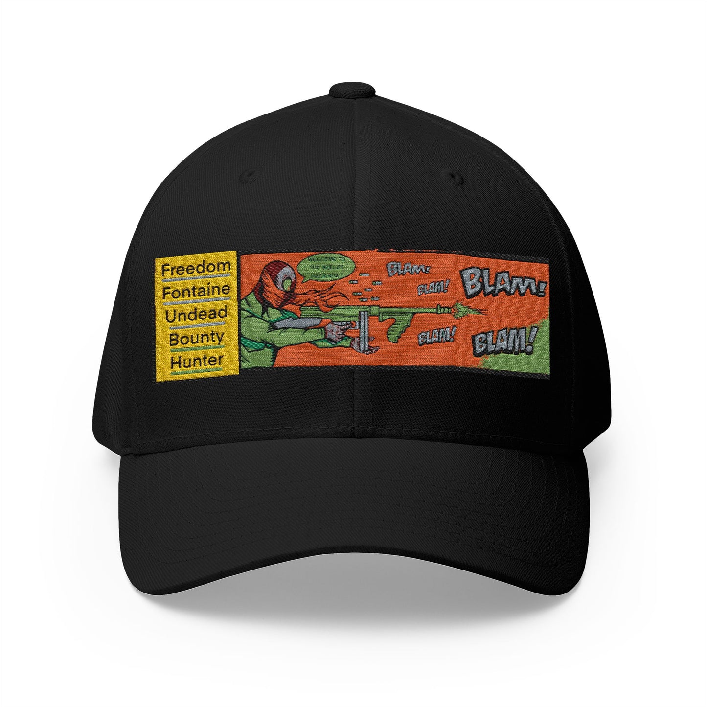 Embroidered  freedom Fontaine  Hat  — Colorful Pop Art Patch Baseball Hat